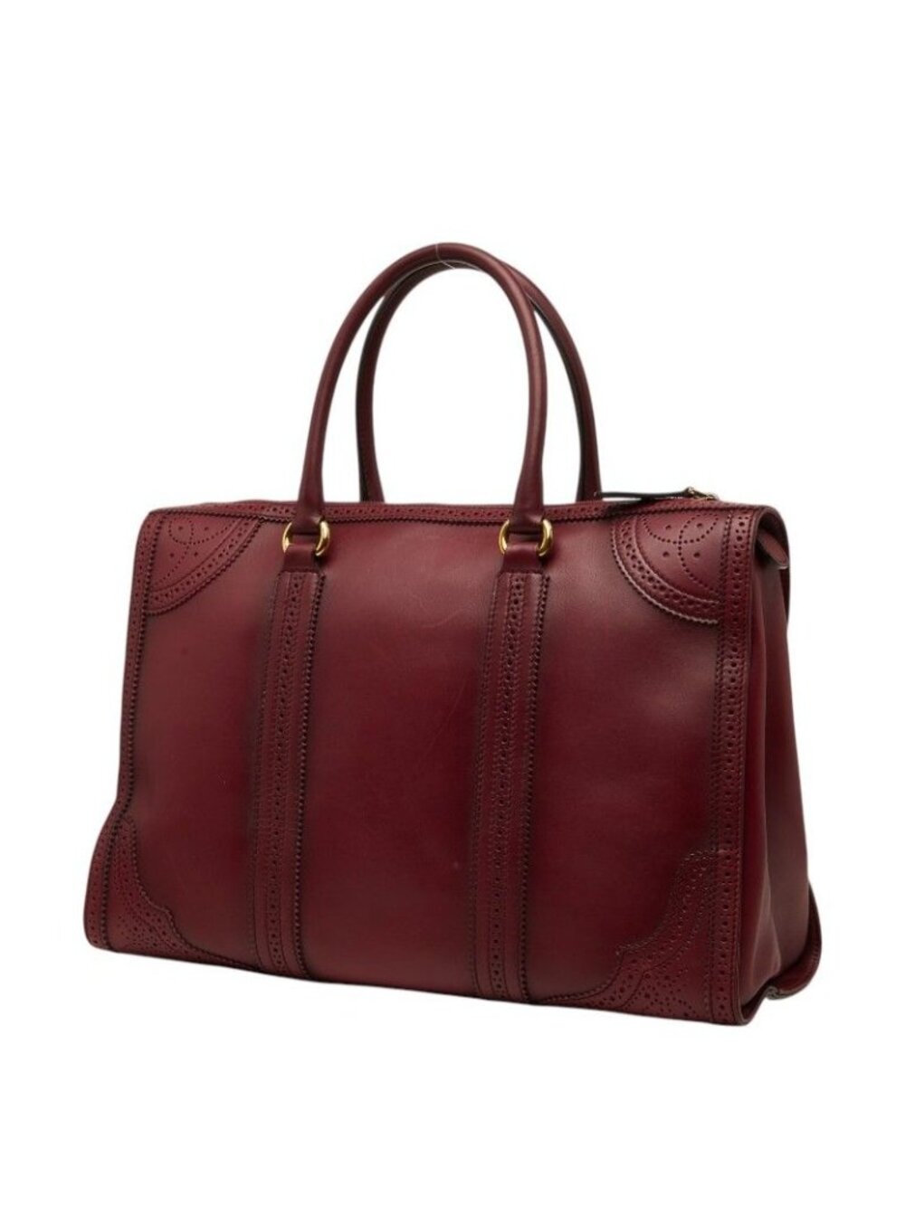 Gucci Micro Guccissima Boston Bag Wine Red Bordeaux Leather - Picture 2 of 10